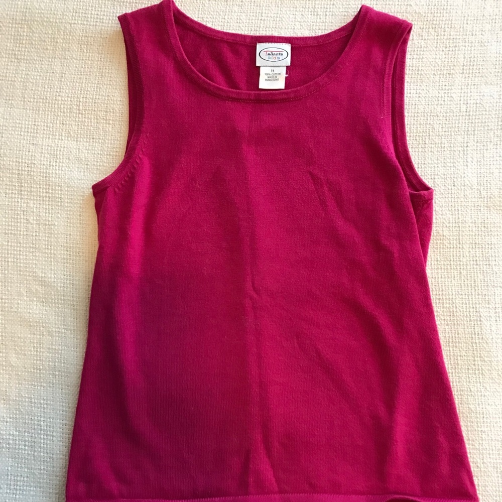 Girls Talbots Magenta Tank/Shell